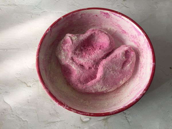 火龙果芝士奶球