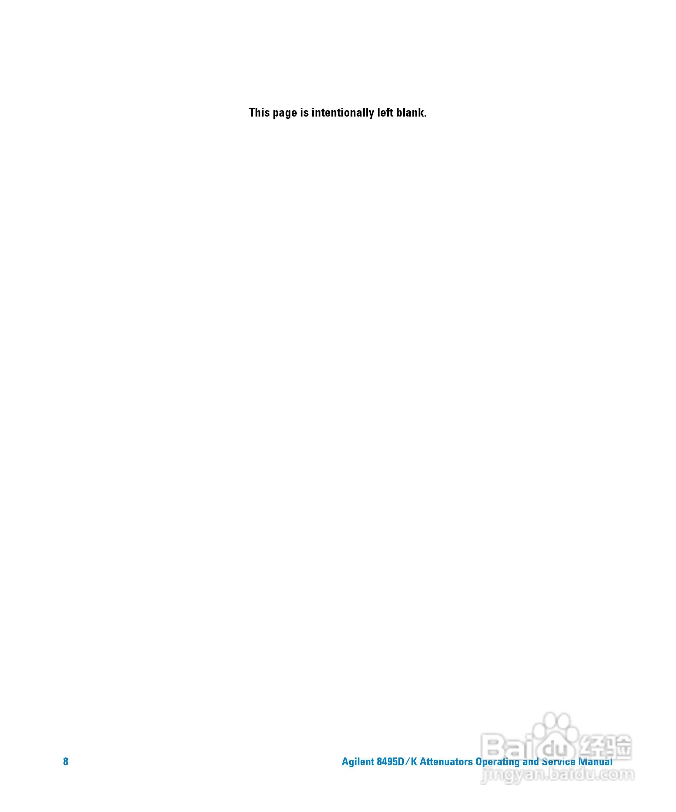 8495D手动步进衰减器使用手册:[1]