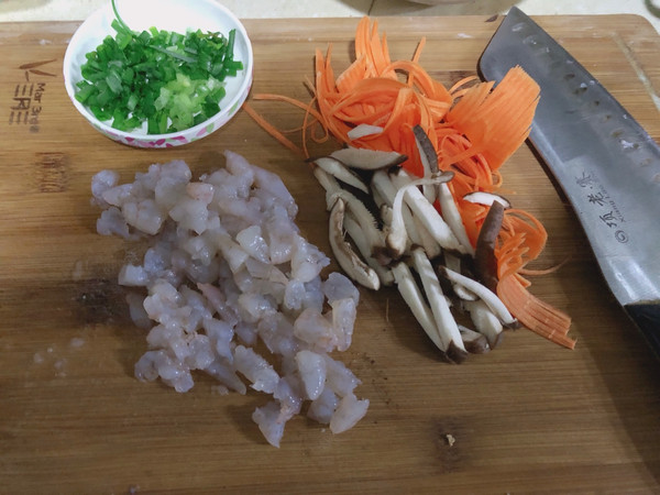 全黑麦虾仁时蔬饼