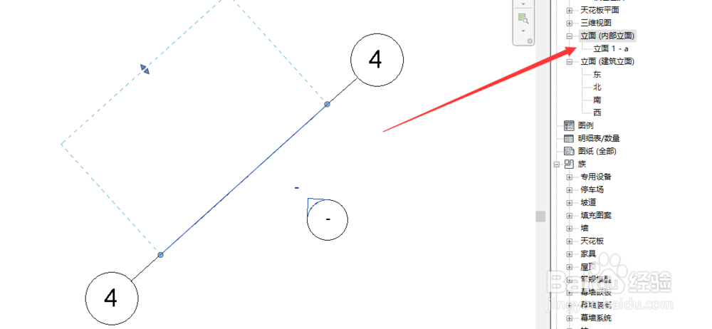在Revit中创建倾斜立面