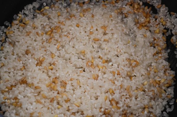 北极虾麦仁饭团