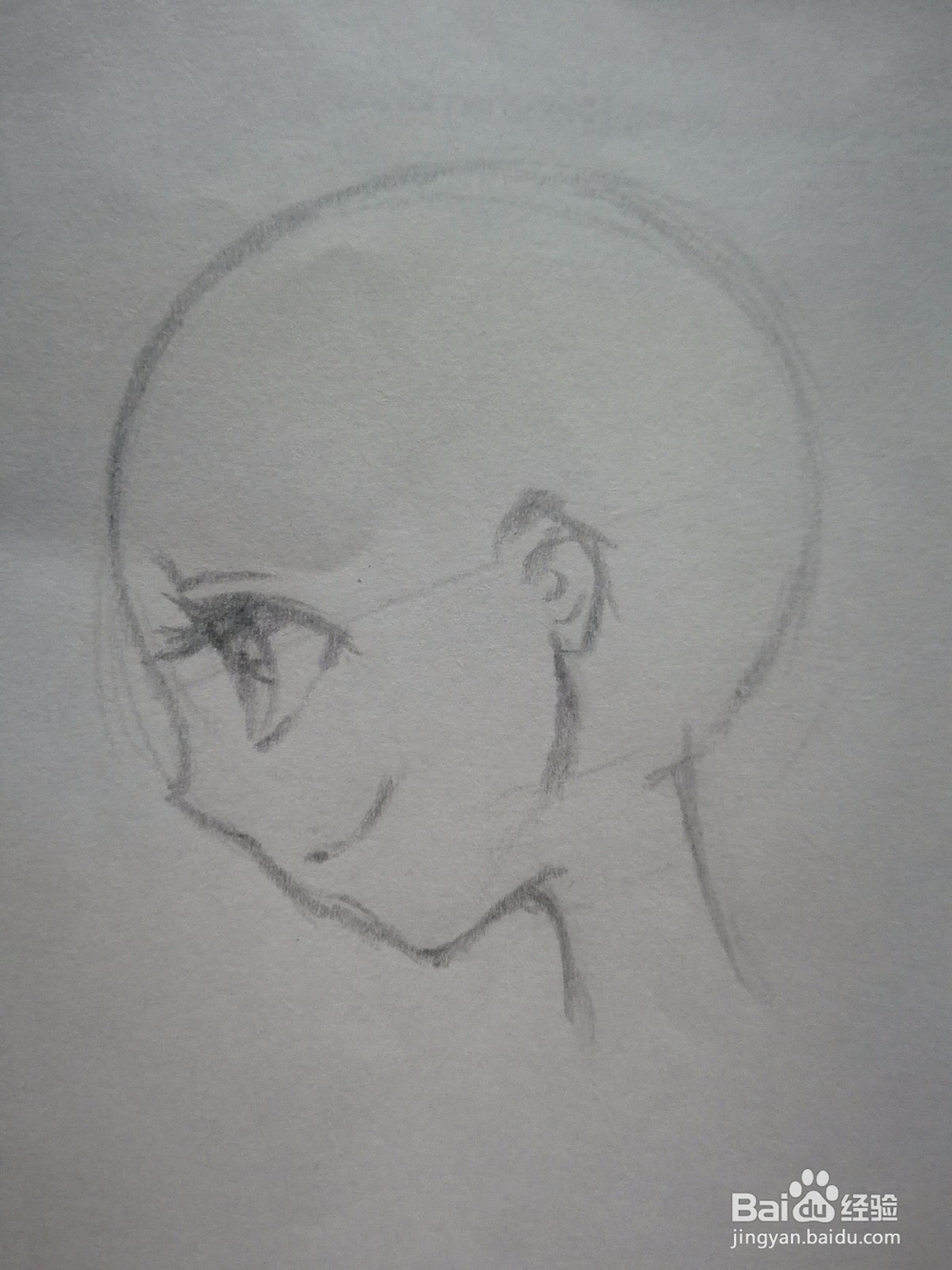 正侧面动漫人物头部和五官画法