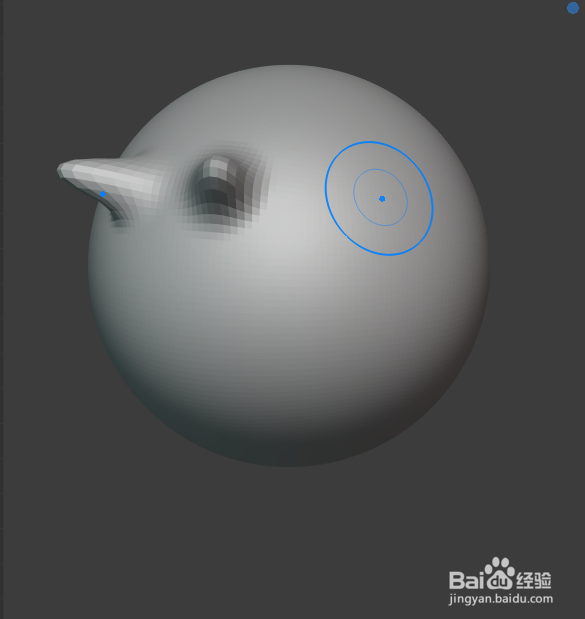 在blender2.9如何使用雕刻自由线笔刷工具