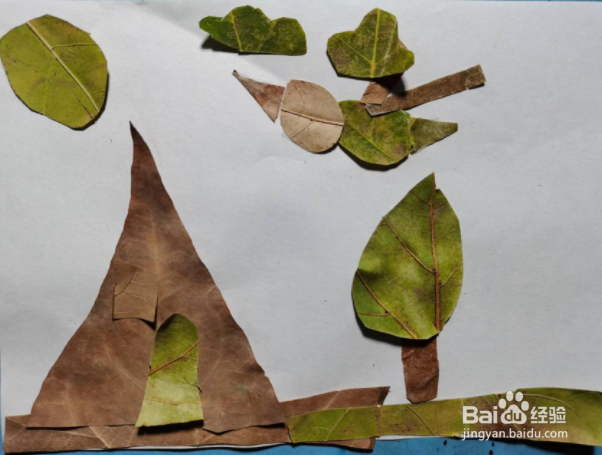 如何用秋天的落叶制作漂亮的画
