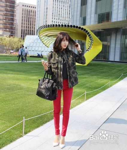 韩流街拍美女穿搭术显瘦显高超给力