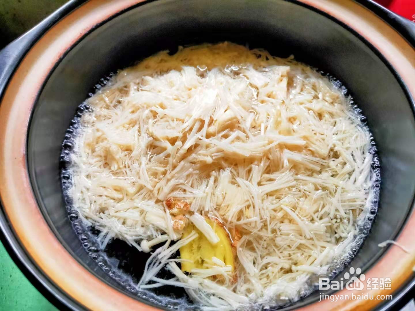 金针菇蛋花汤---养生菜系列