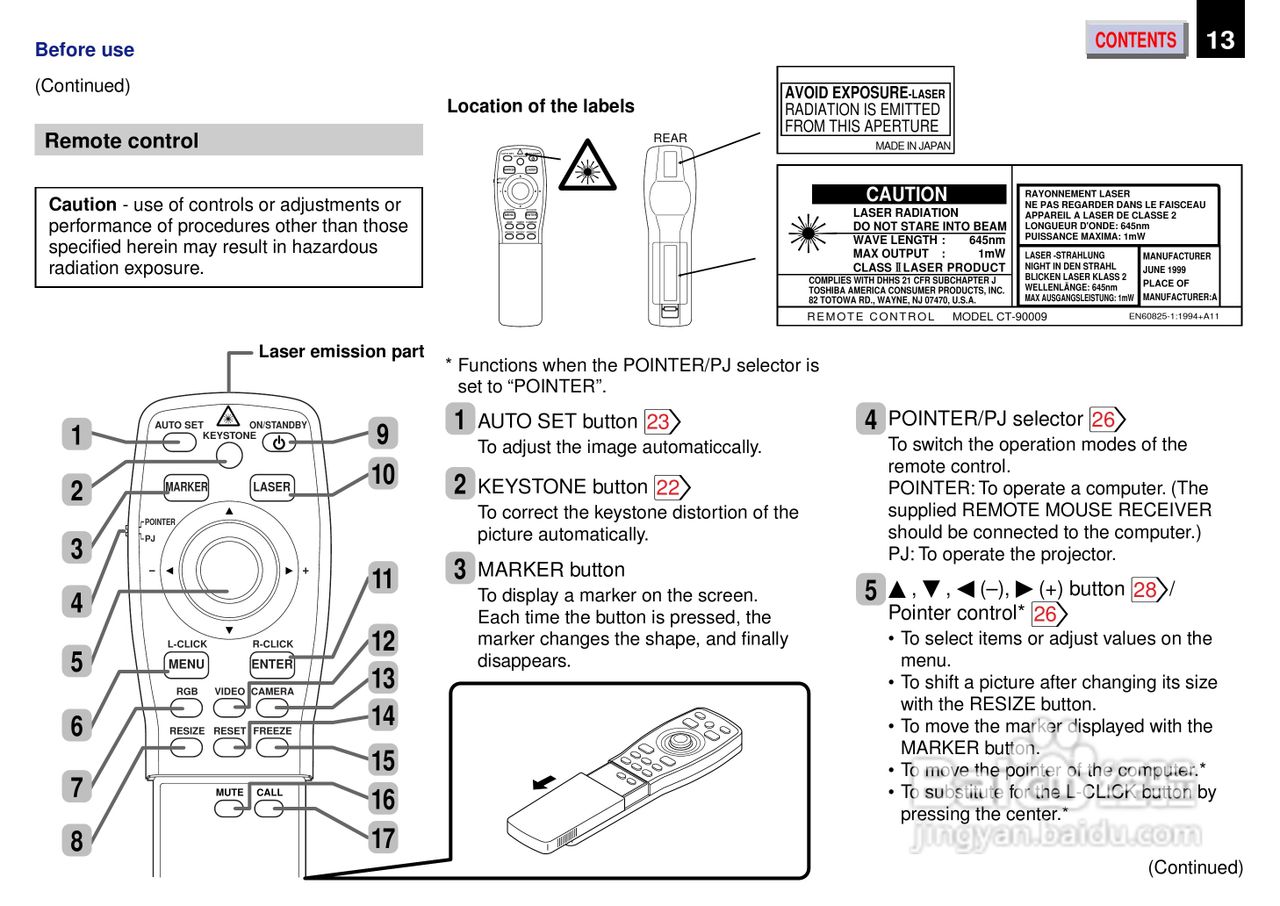 东芝 TXP 650机说明书:[2]