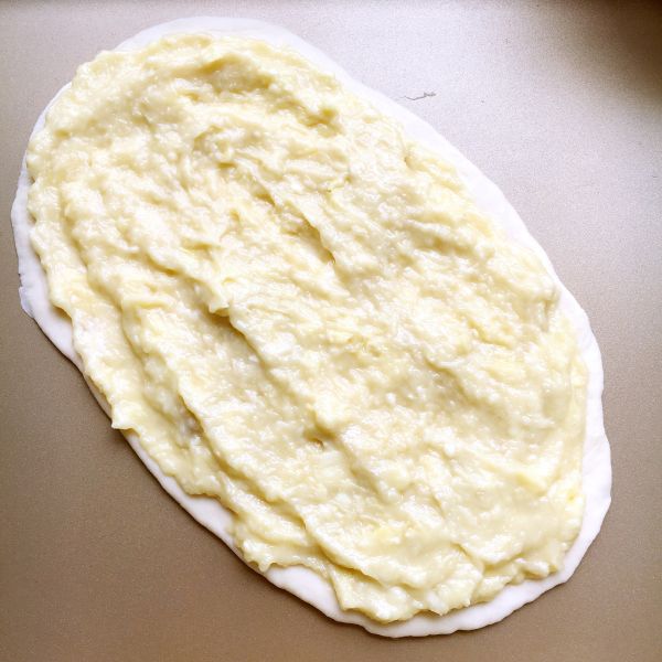 椰香榴莲芝士烤饼