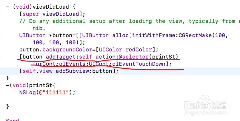 iOS开发中如何给button添加点击事件