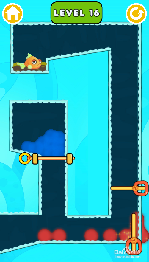 如何营救小金鱼（Level 16）