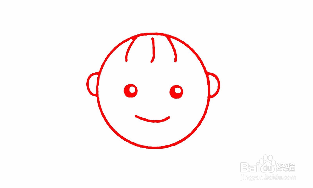 简笔画小男孩怎么画？