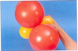 魔法气球造型教程系列之：[19]气球花