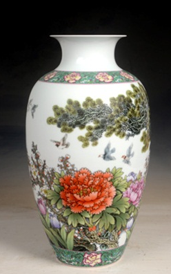 张松茂《永久和平》粉彩珍藏瓷