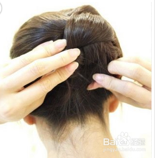 简单淑女范盘发教程