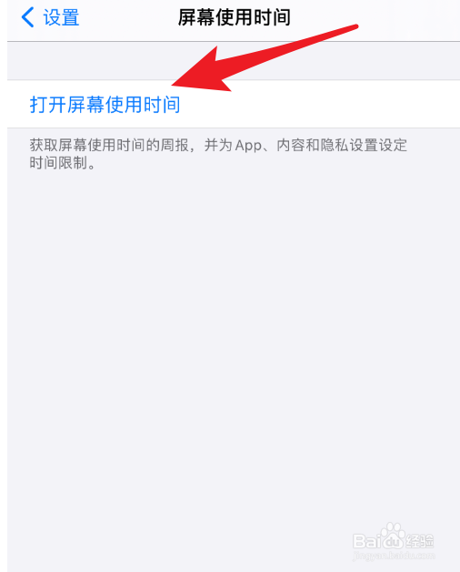 苹果手机怎么打开屏幕使用时间