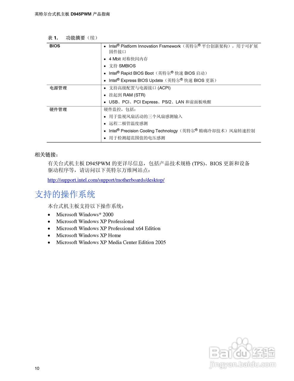 Intel D945PWM主板说明书:[1]