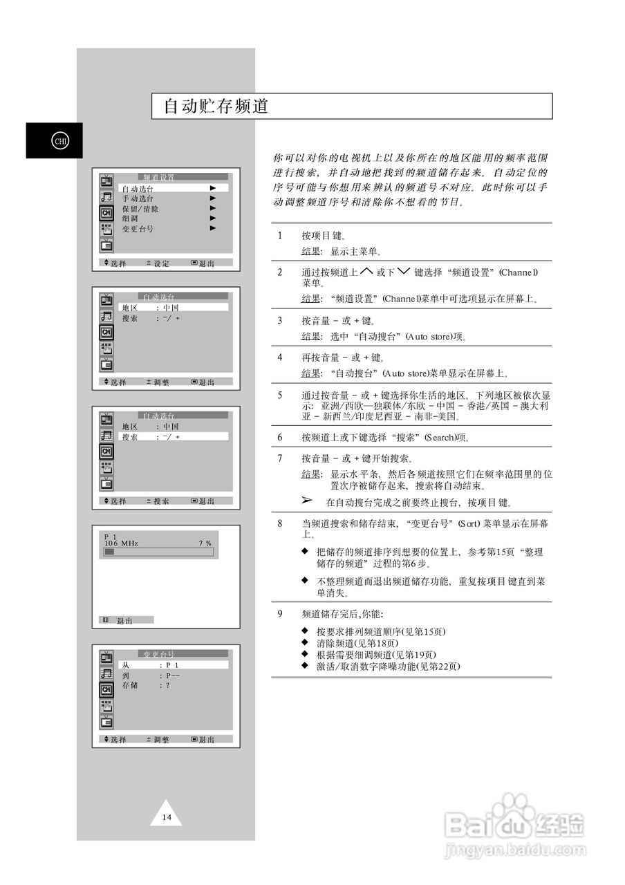 三星CS-29Z7HR彩色电视机使用说明书:[2]