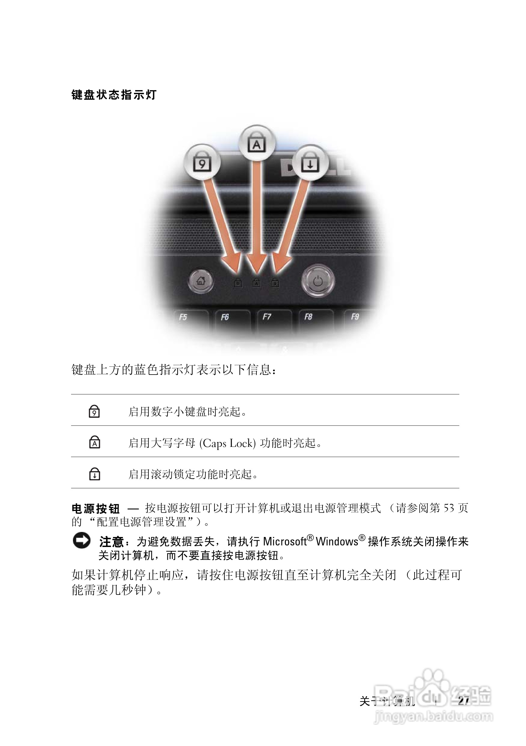 戴尔Vostro 1400笔记本电脑使用说明书:[3]