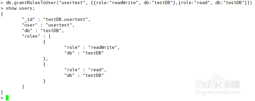 MongoDB 创建用户 修改权限 修改密码 删除用户