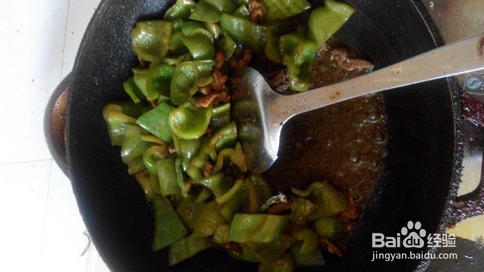 美味地青椒炒肉丝