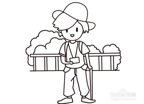 怎么画去春游的简笔画