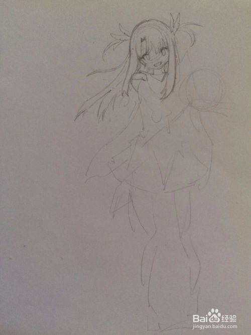 速写动漫人物简单步骤 百度经验