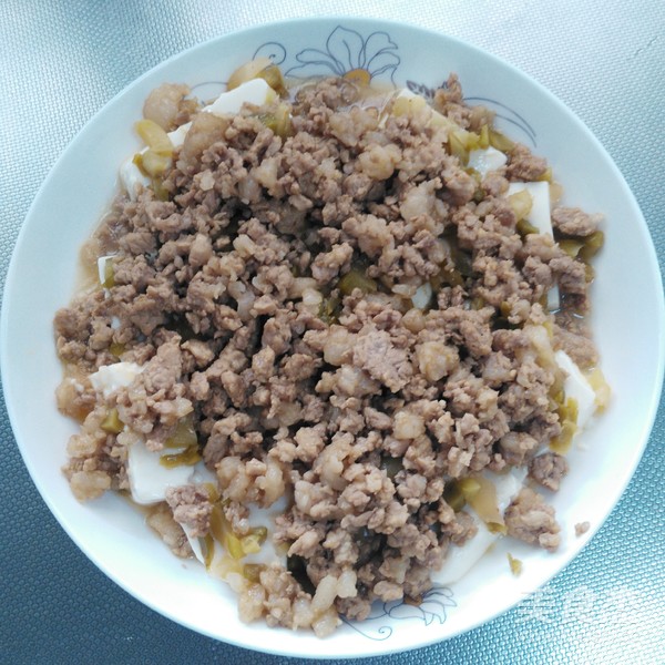 鲜嫩虾仁肉沫蒸豆腐