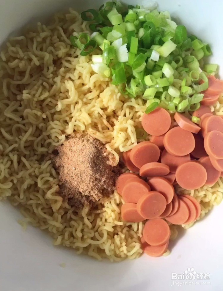 鸡蛋泡面饼的做法
