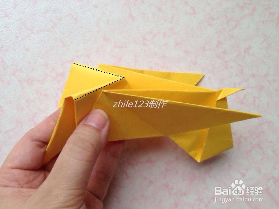 手工折纸制作：[21]一起折:大象