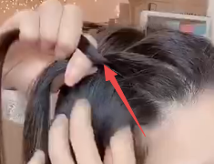 侧边两股辫慢动作教程