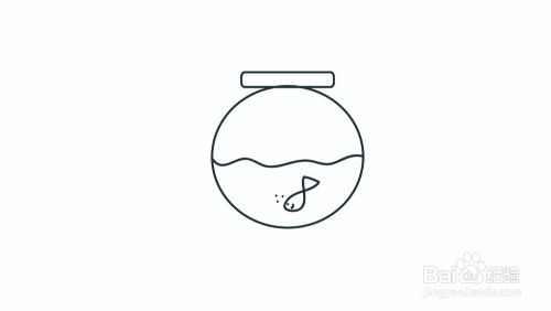 宝宝的鱼缸简笔画