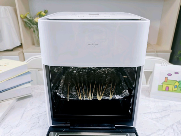 无油低脂空气炸锅烤虾