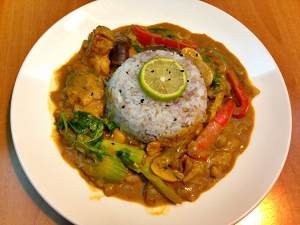 食补养生咖喱鱼(三文鱼头+龙俐鱼)