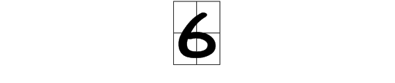 6在田字格怎么写