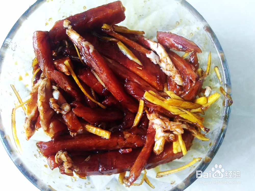 香爆香鲍菇瘦肉丝的做法