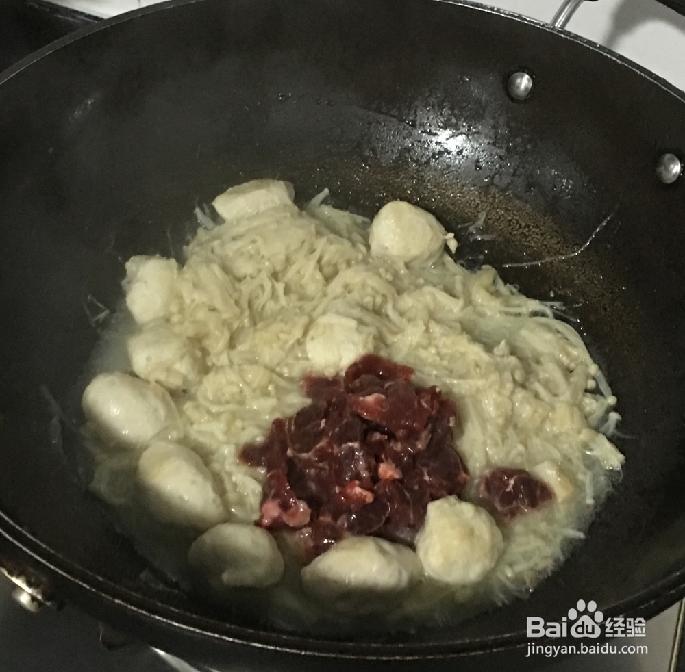 如何做牛健肉炒金针菇