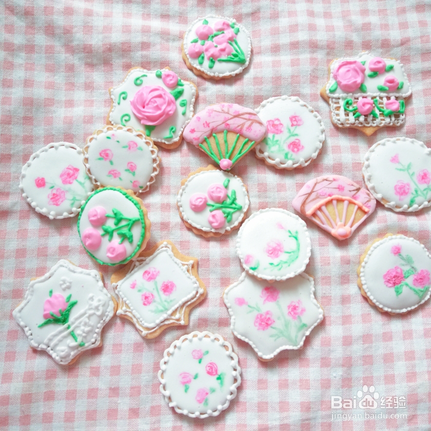 看完就会的玫瑰花糖霜饼干