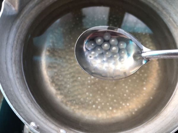 珍珠西米蜜豆椰汁