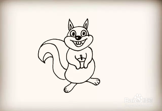 简笔画怎么画松鼠