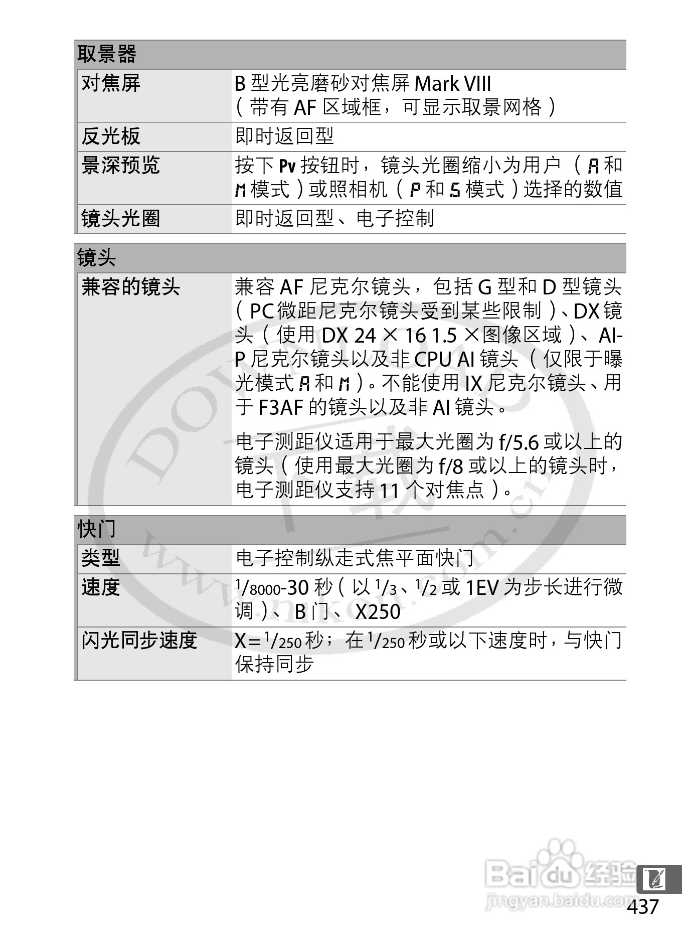 尼康D4数码相机使用说明书:[48]
