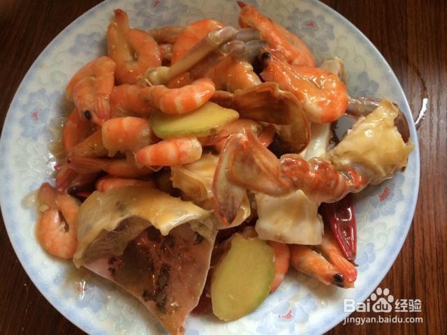 吃货美食-明虾肉蟹煲!