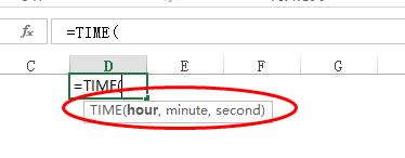 Excel函数的应用（TIME）返回当前时钟时间