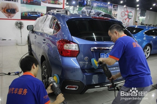斯巴鲁全车漆面美容镀晶详解