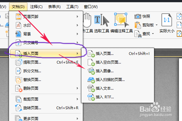 用PDF编辑工具怎么插入页面