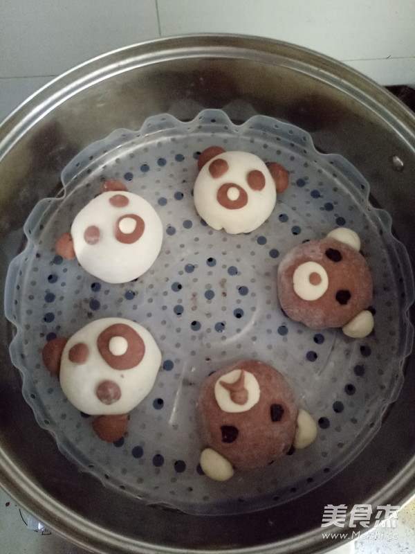 小熊豆沙包的做法
