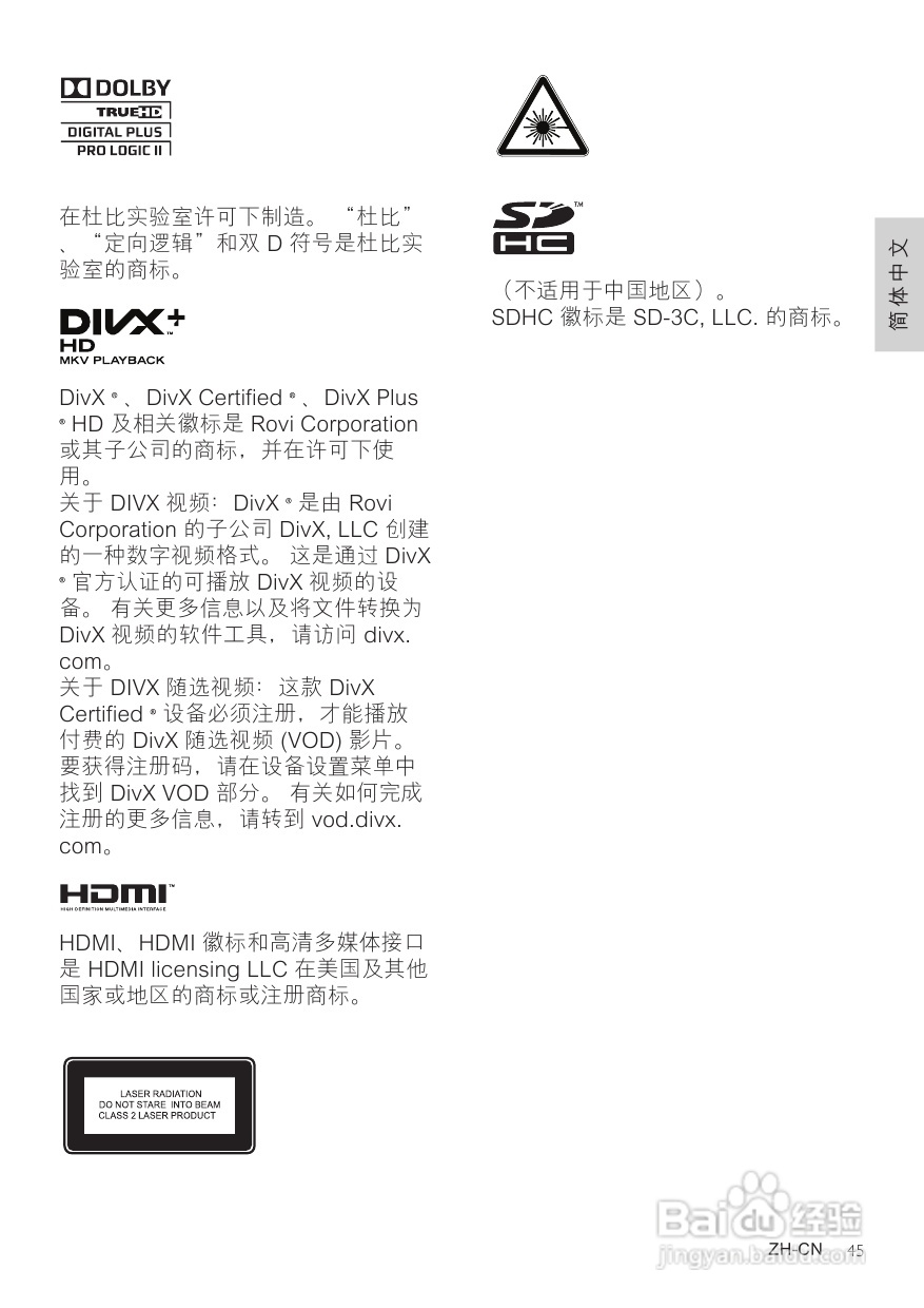 飞利浦HTB7590KD/98 5.1 家庭影院使用说明书:[3]