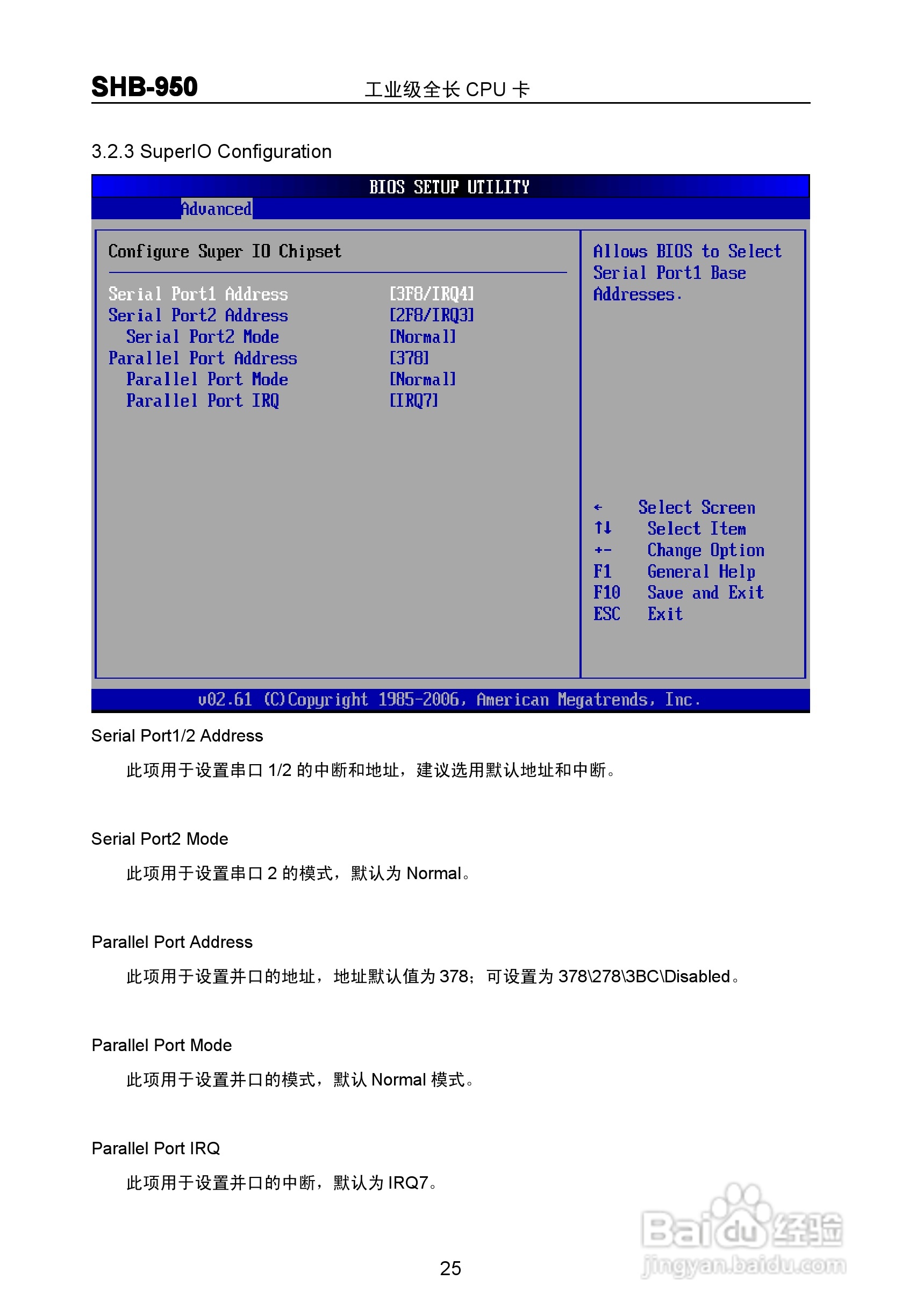 华北工控 SHB-950 工业级全长 CPU 卡 说明书 V1.0:[4]