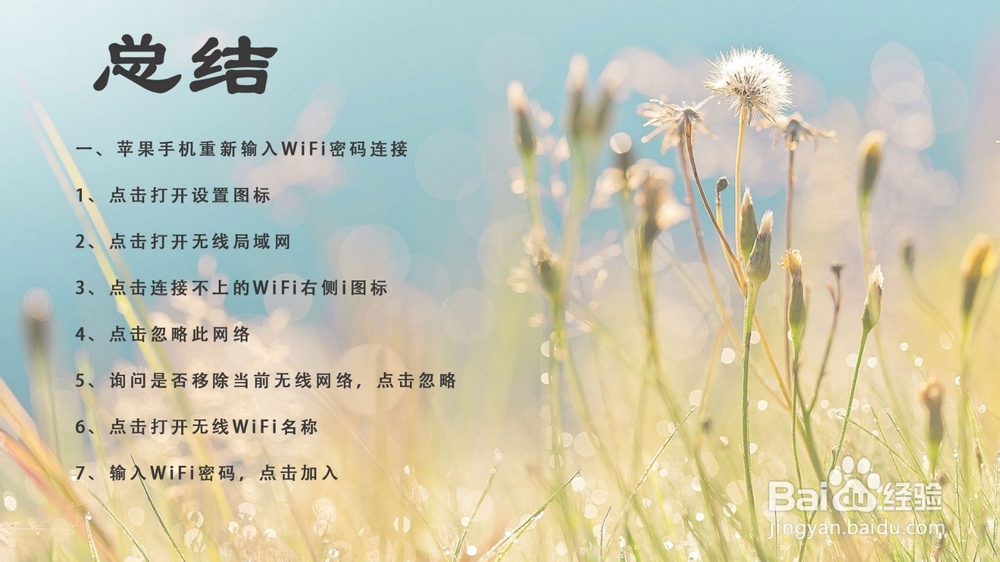苹果手机连不上wifi是怎么回事