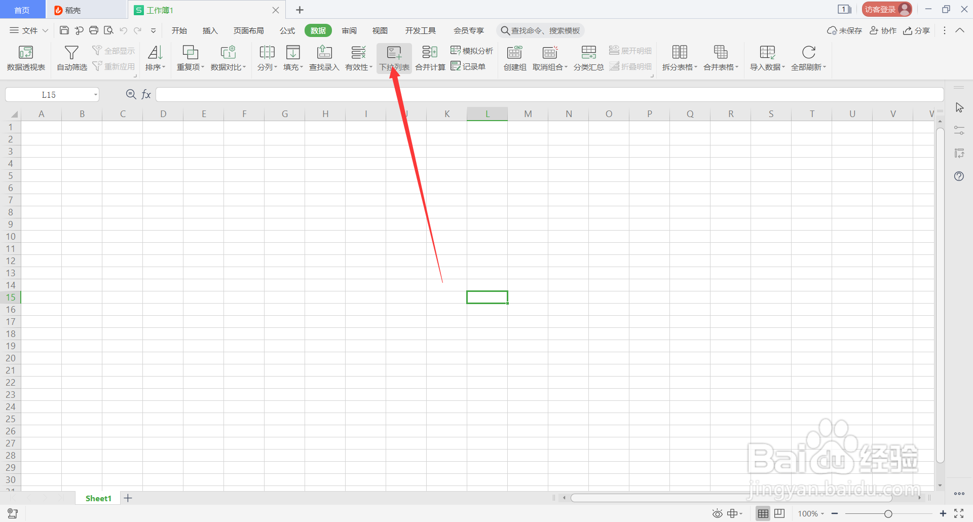 WPS表格中的Alt快捷键(6)