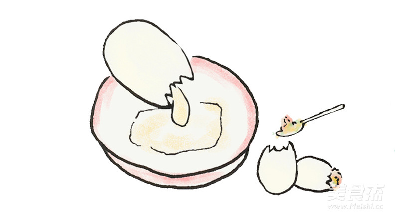 手绘食谱：黄金糯米蛋 把粽子放进鸭子蛋里